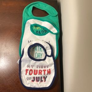 3 pack of holiday bibs
